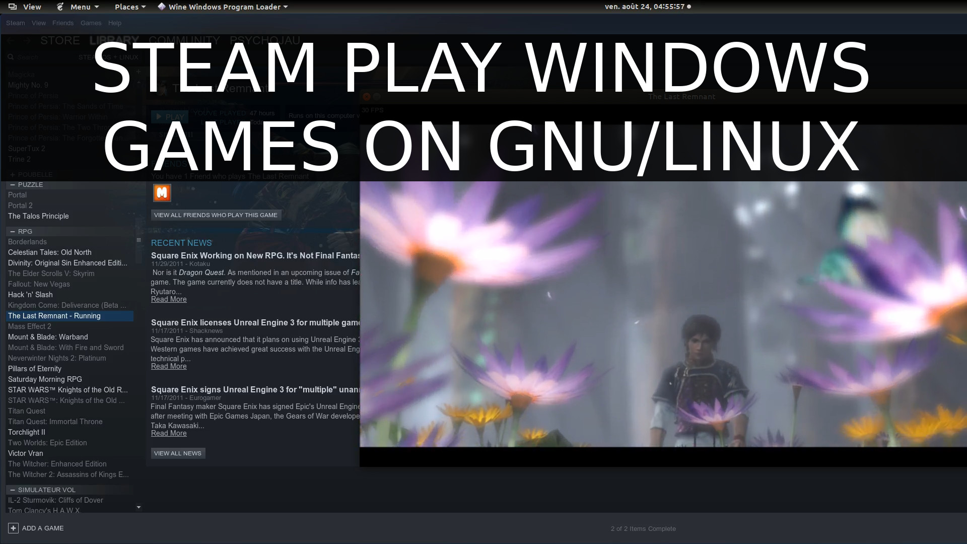 How to Play Windows games on Linux with Steam Play, Last Remnant, GamingOnLinux