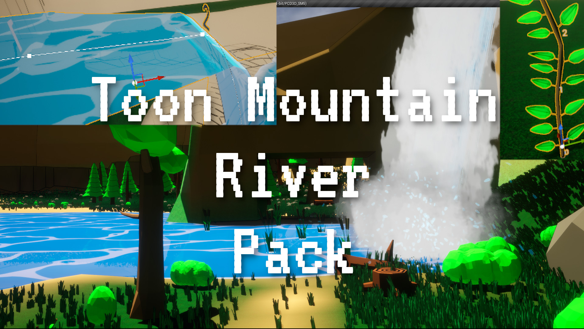 Toon Mountain River assets pack for U4