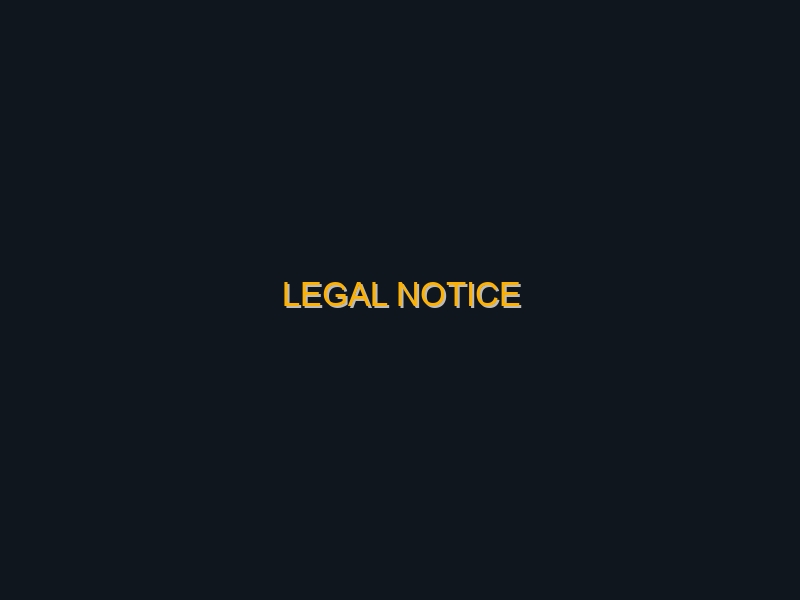 Legal notice